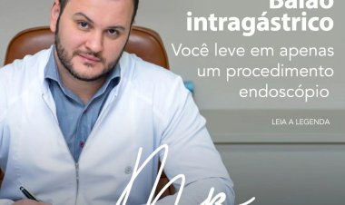 Balão intragástrico. Você leve em apenas um procedimento endoscópio