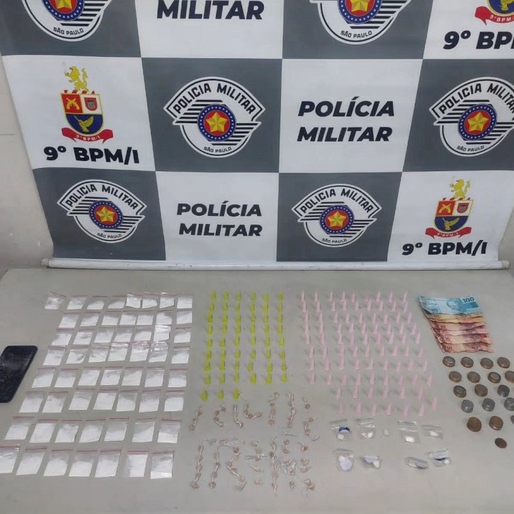Homem é preso por tráfico de drogas na zona sul de Marília
