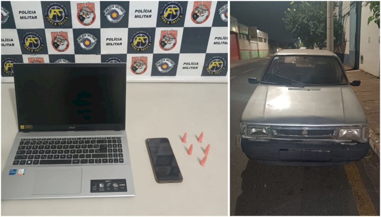 Em ação rápida, Polícia Militar prende ladrão de carro e recupera pertences da vítima em Marília