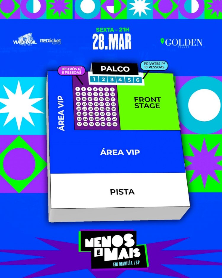 Menos é Mais agita Marília com show no Golden Palace nesta sexta-feira
