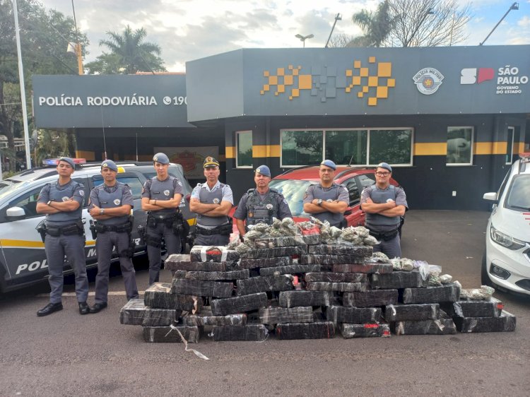 Polícia prende mulher com mais de 500 kg de maconha na SP-333 em Marília
